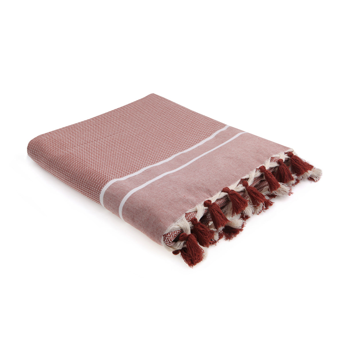 Stockholm - Throw - Cotton - Red
