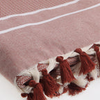 Stockholm - Throw - Cotton - Red