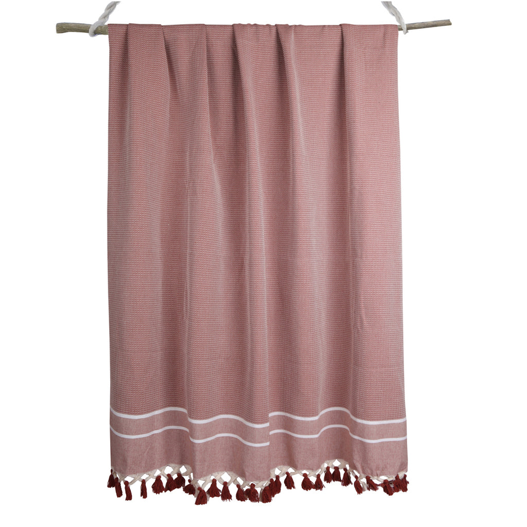 Stockholm - Throw - Cotton - Red