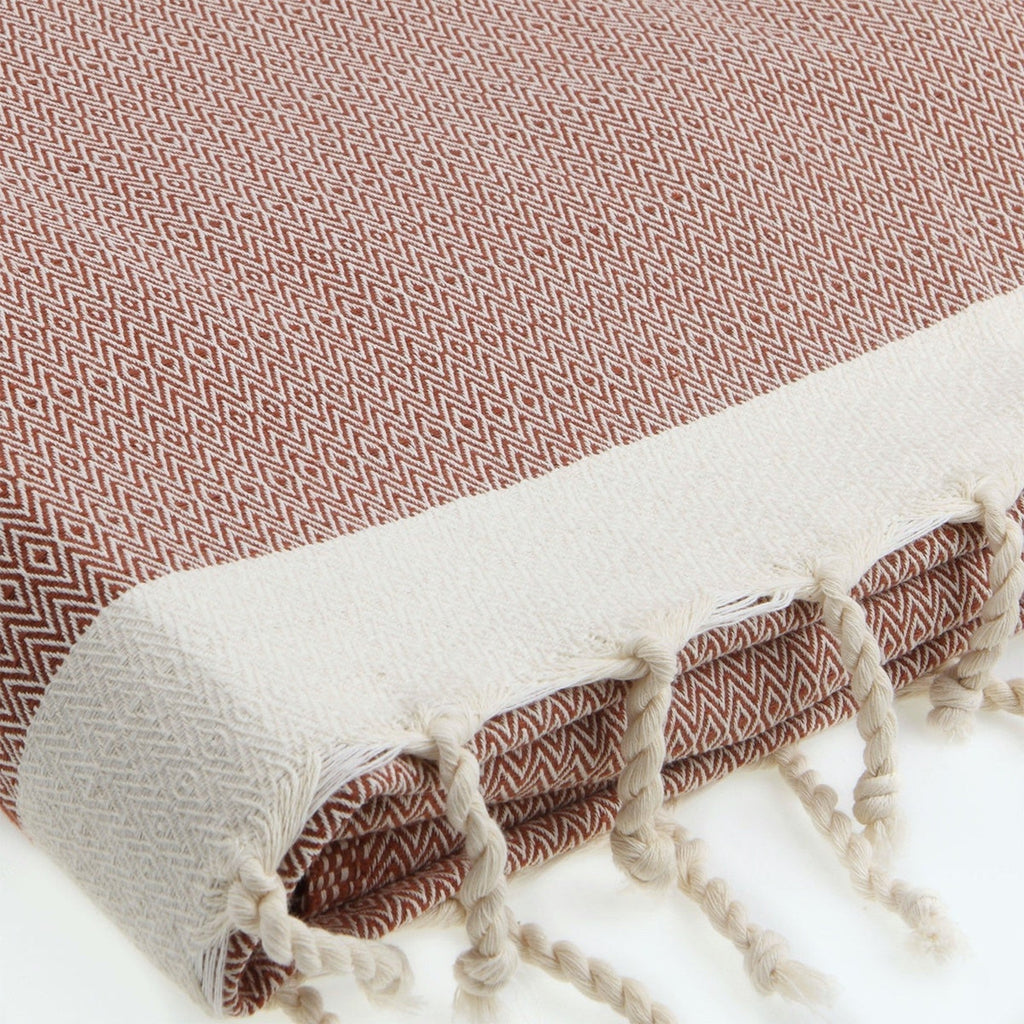 Courchevel - Plaid - Coton - Tomette