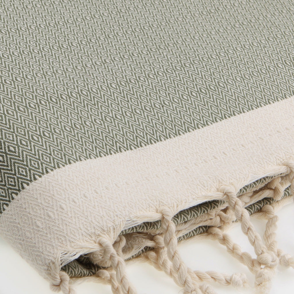 Courchevel - Throw - Cotton - Green
