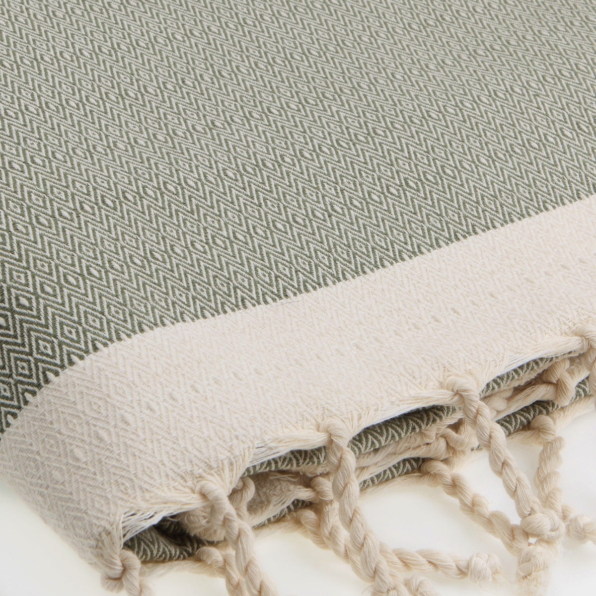 Courchevel - Throw - Cotton - Green