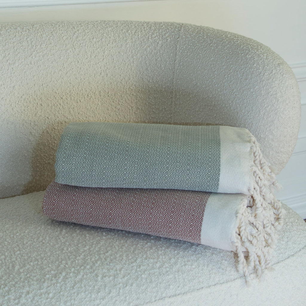 Courchevel - Throw - Cotton - Green