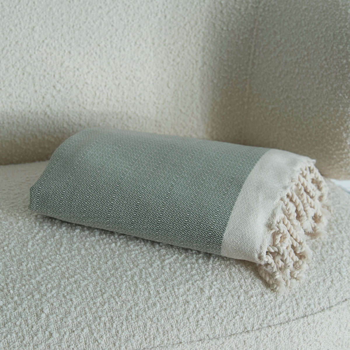 Courchevel - Throw - Cotton - Green