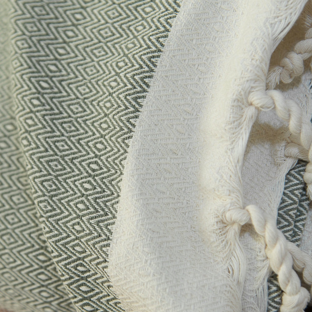 Courchevel - Throw - Cotton - Green