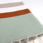 Arcachon - Fouta Tricolore - Beige/Terracotta