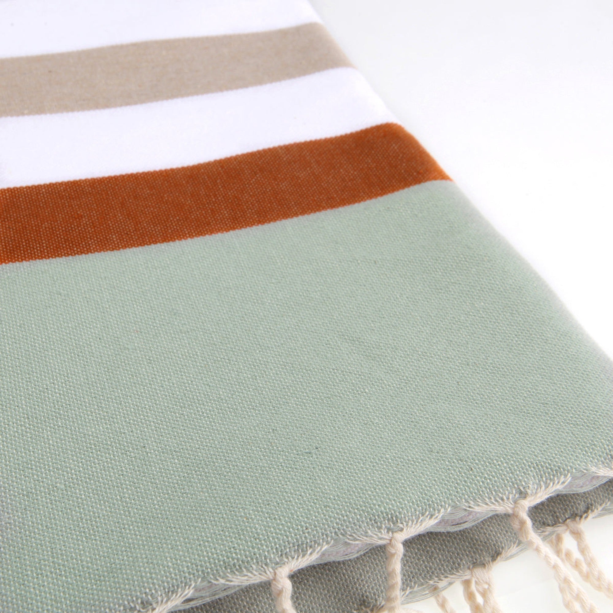 Arcachon - Fouta Tricolore - Beige/Terracotta