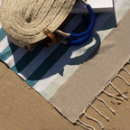 Arcachon - Fouta Tricolor - Verde Pato/Verde Agua