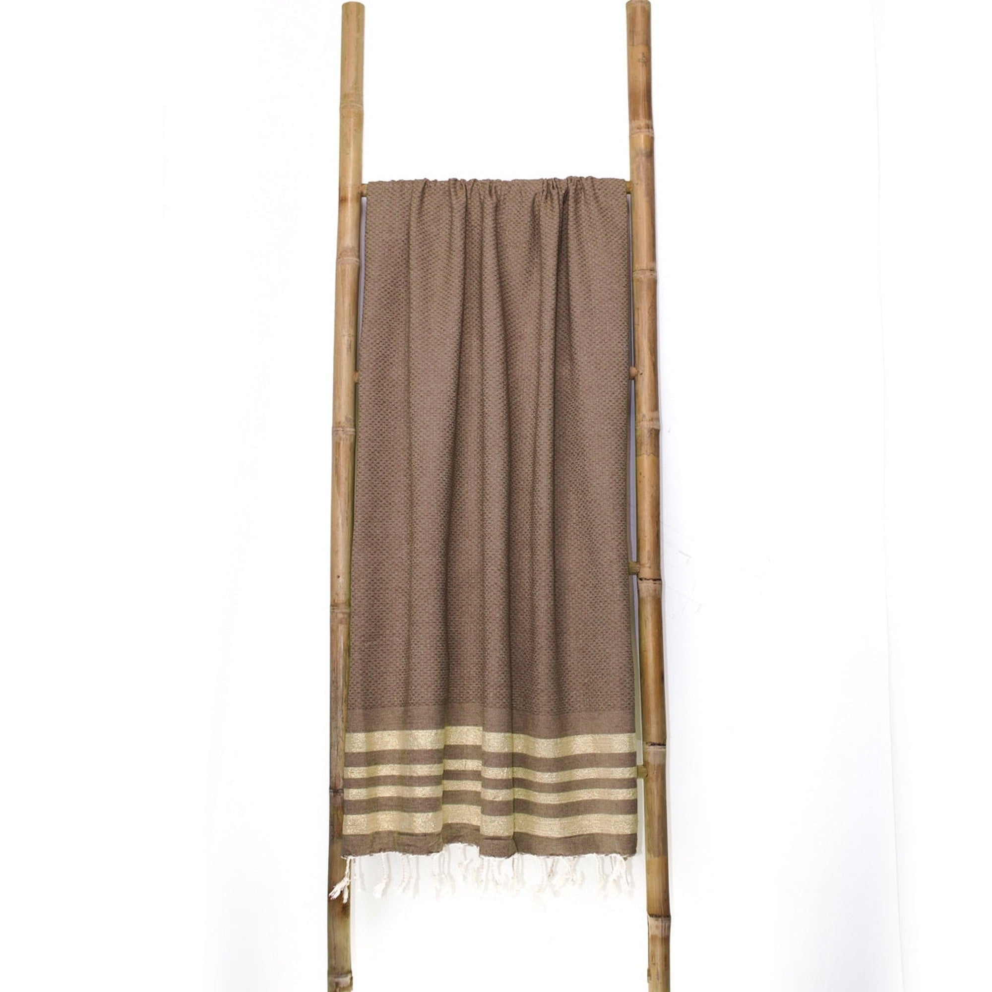 Hamptons - Fouta Xxl - Moka/Or