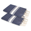 Malibu - Pack of 2 Foutas - Denim Blue