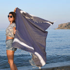 Malibu - Pack of 2 Foutas - Denim Blue