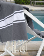 Malibu - Pack of 2 Foutas - Medium Gray