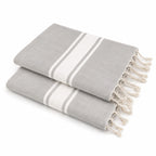Malibu - Pack of 2 Foutas - Pearl Gray
