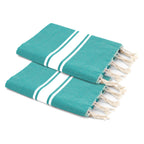 Malibu - Set of 2 Foutas - Turquoise Green