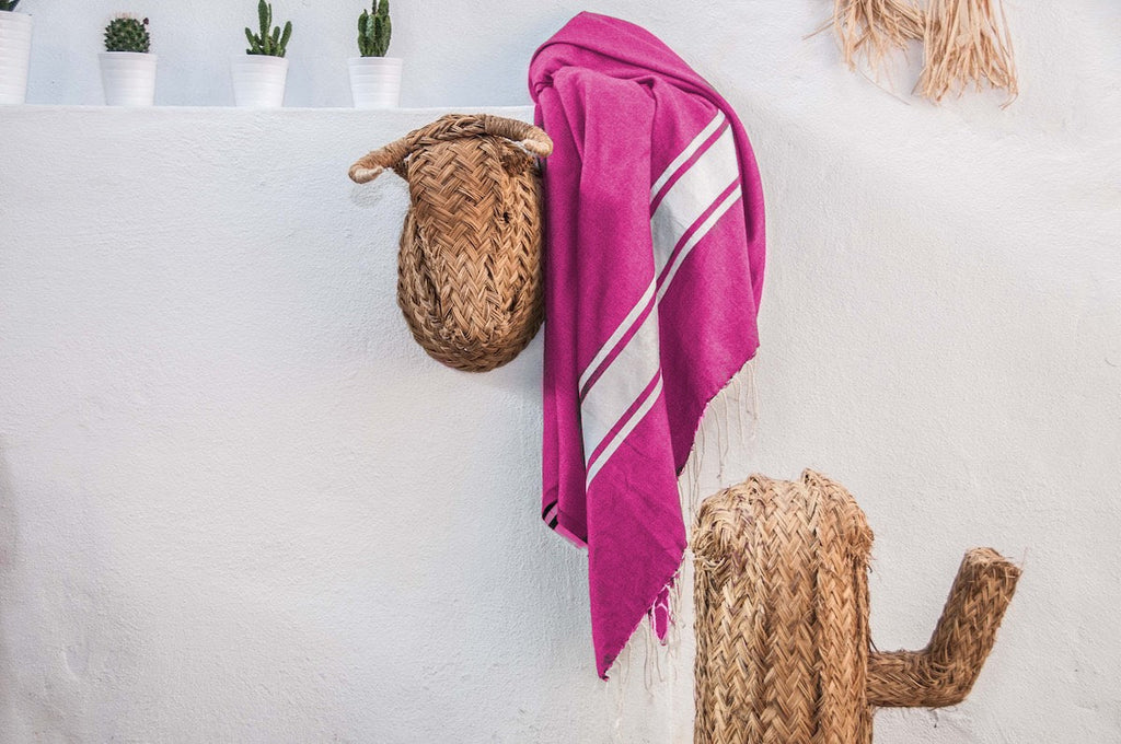 Malibu - Set of 2 Foutas - Fuchsia Pink