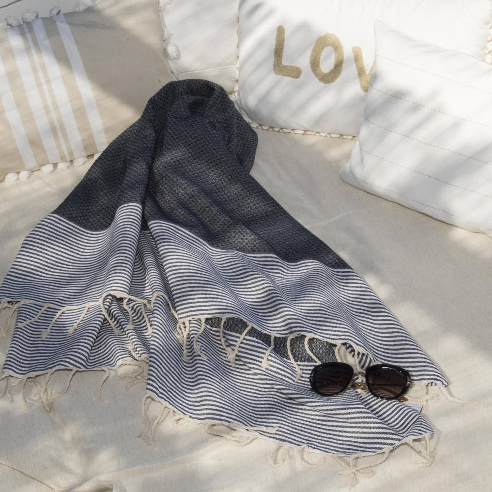 Ibiza - Fouta Panal - Azul Denim