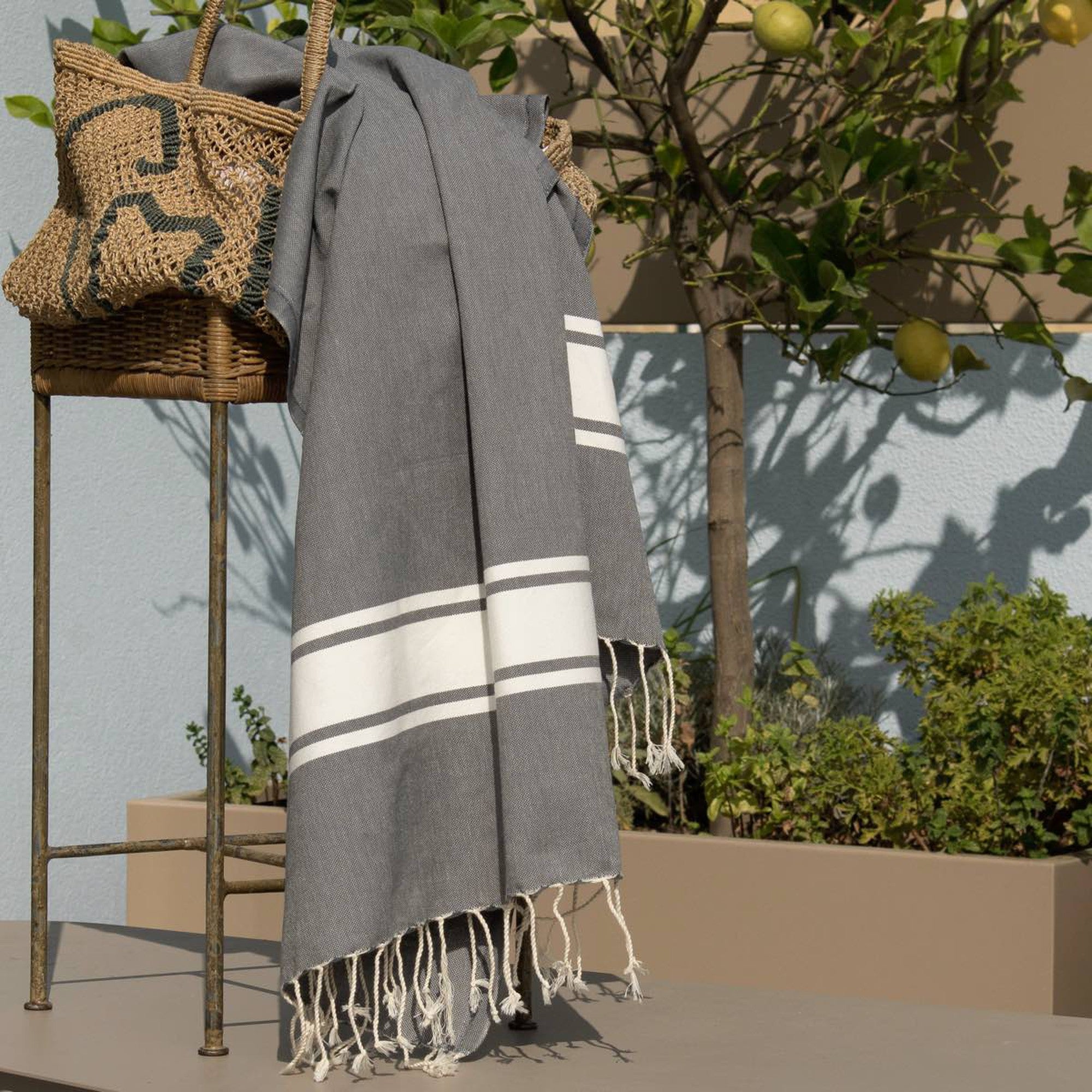St Tropez - Fouta - Medium Gray