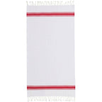 St Tropez - Fouta Blanche - Blanc/Rouge