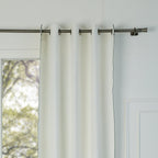 Ernest - Eyelet Curtain - Washed Linen - White/Black
