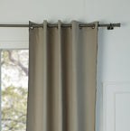 Ernest - Eyelet Curtain - Washed Linen - Natural/Black