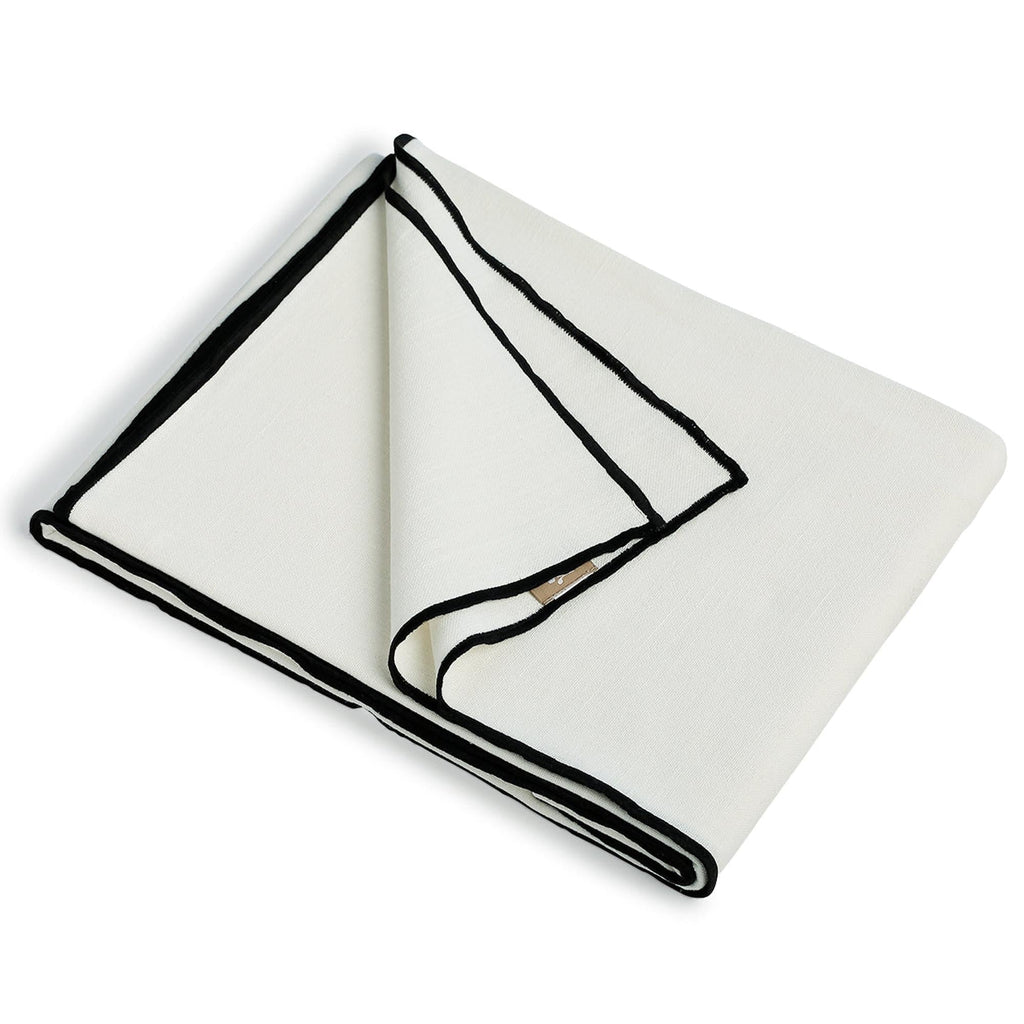 Ernest - Tablecloth - White/Black