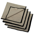 Ernest - Tablecloth - Natural/Black