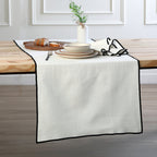 Ernest - Chemin De Table - Blanc/Noir