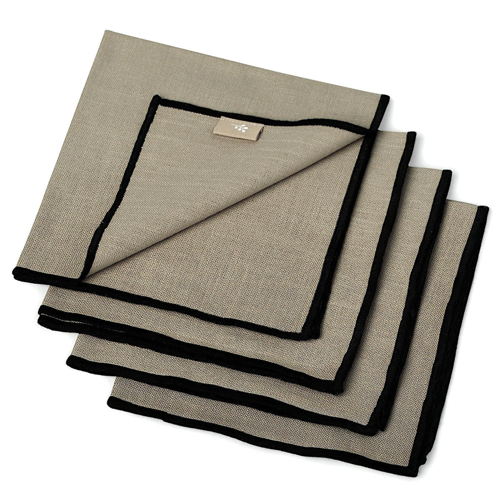 Ernest - Tablecloth - Natural/Black