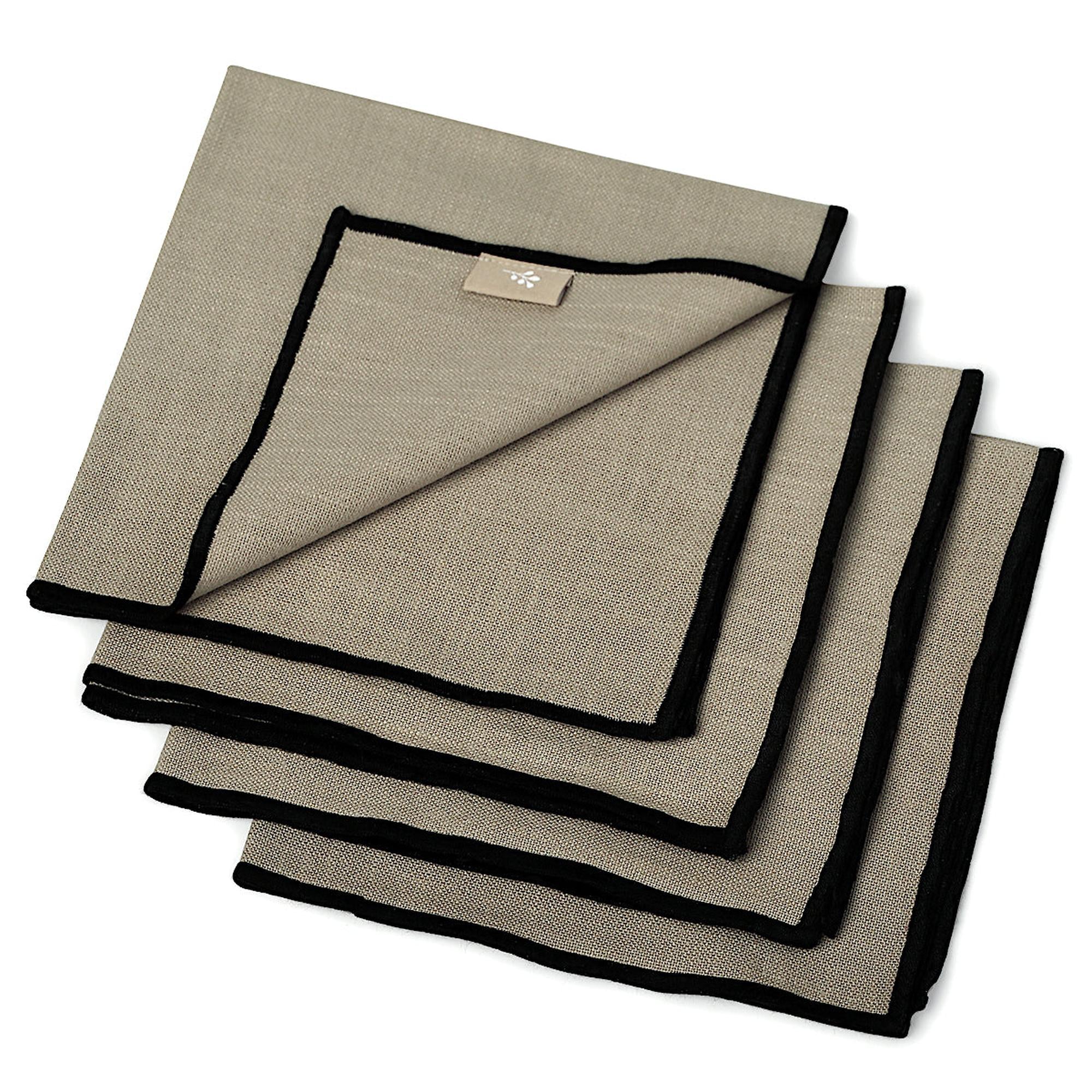 Ernest - Tablecloth - Natural/Black