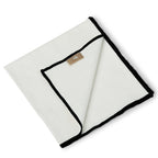 Ernest - Lot De 4 Serviettes De Table - Blanc/Noir