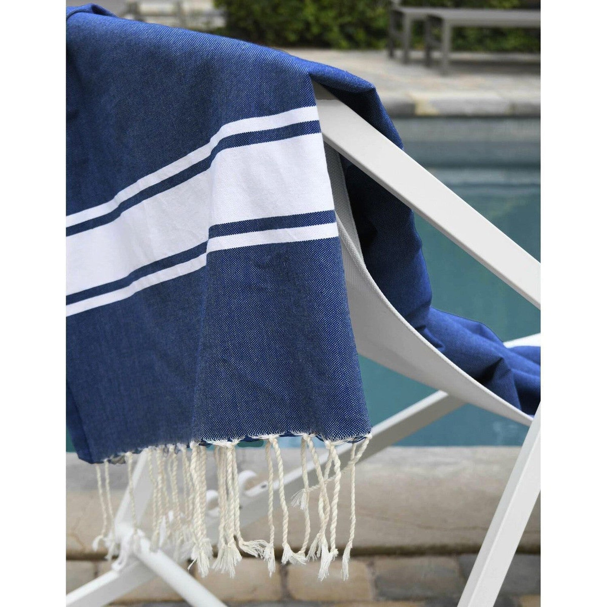 St Tropez - Fouta - Azul Griego