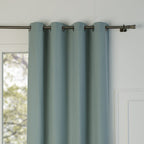 Louis - Cortina Con Ollaos - Lona De Algodón - Verde Celadón