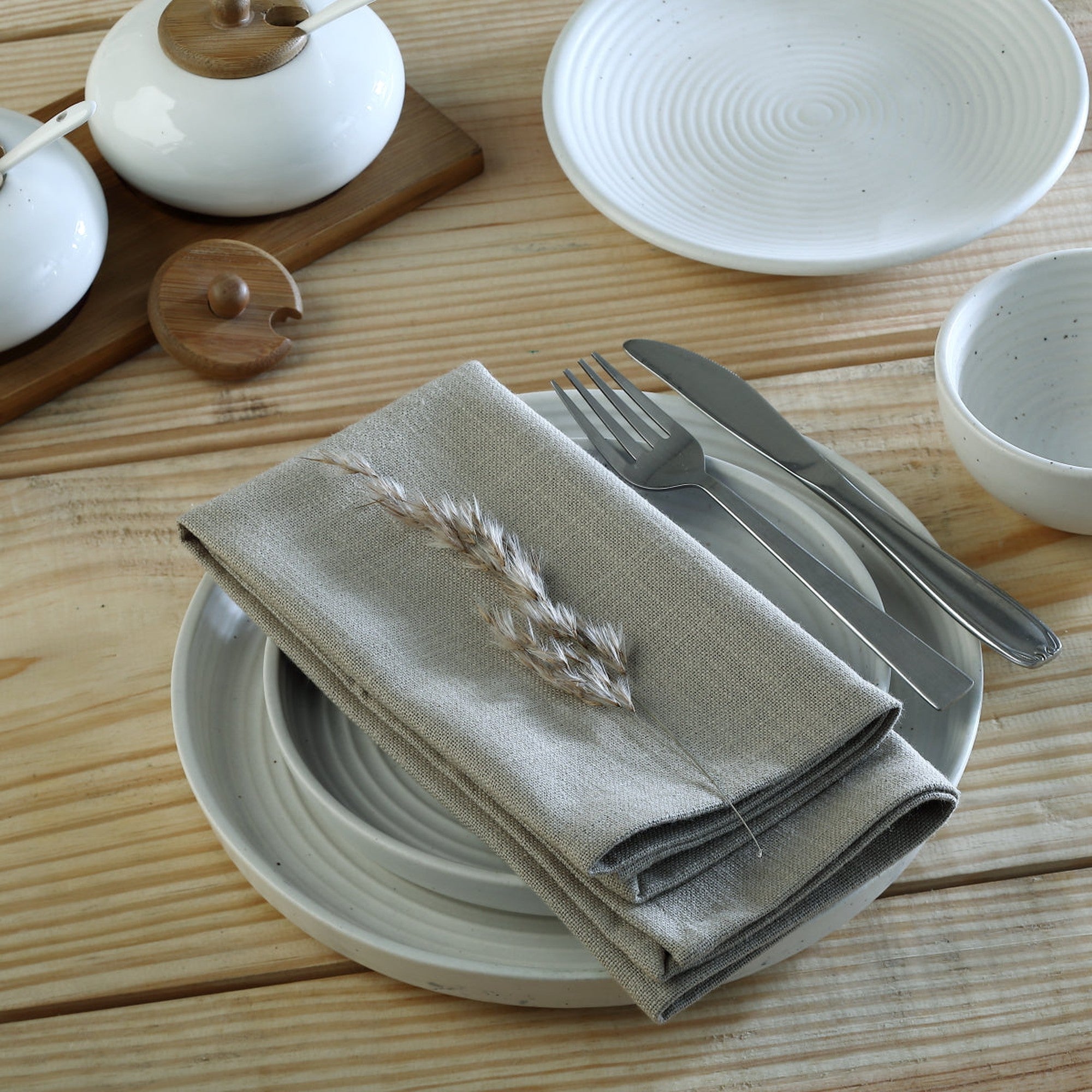 Louis - Set De 4 Servilletas De Mesa - Natural
