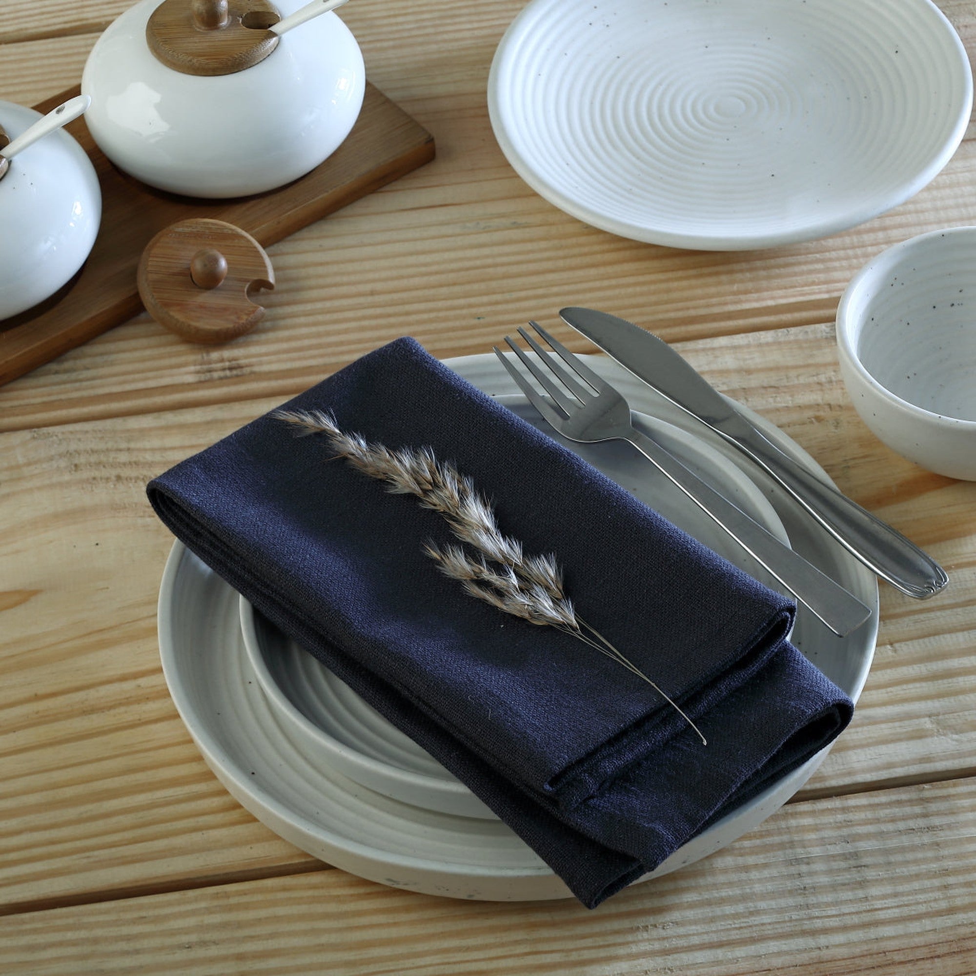 Louis - Pack De 4 Servilletas De Mesa - Carbón