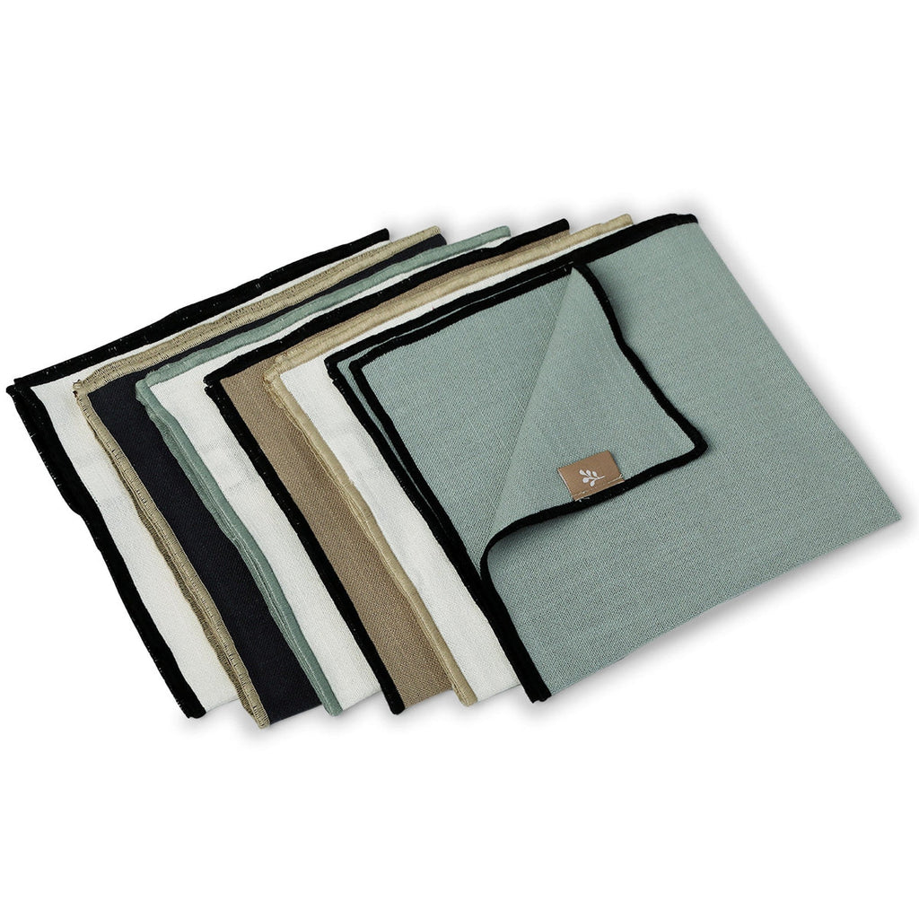 Jules - Set De Table (X4) - Céladon/Noir