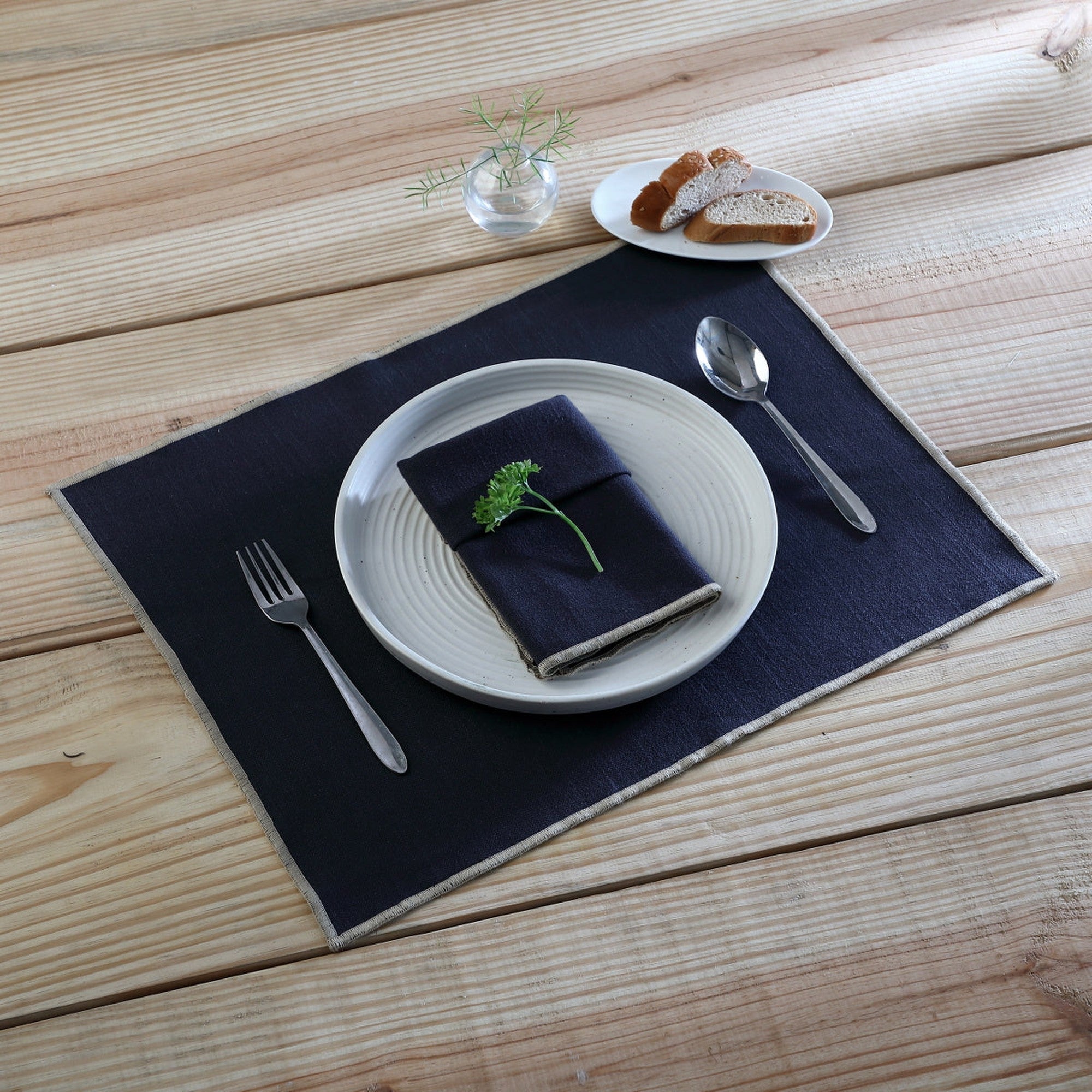 Jules - Set De Table (X4) - Fusain/Sable