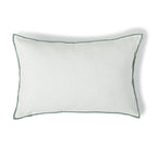 Jules - Cushion Cover - Cotton Canvas - White/Celadon