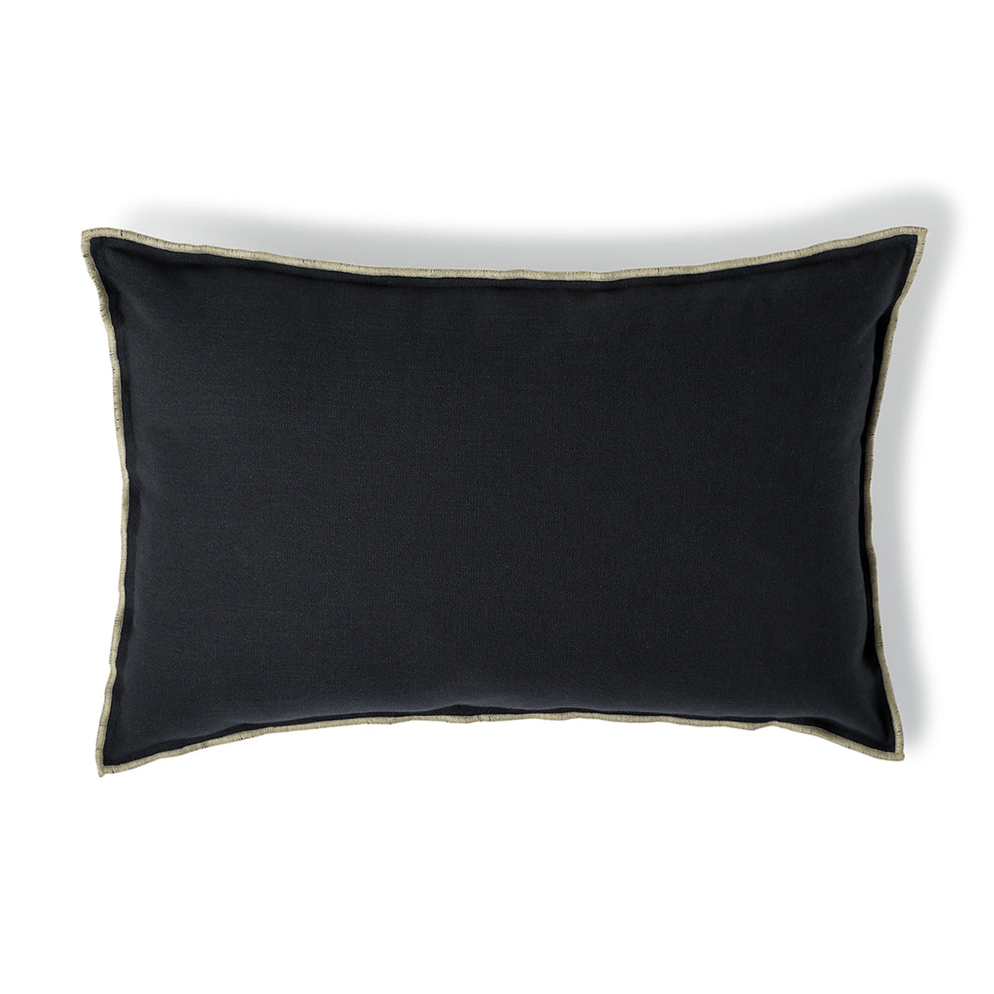 Jules - Housse De Coussin - Toile De Coton - Fusain/Sable