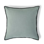 Jules - Cushion Cover - Cotton Canvas - Celadon/Black