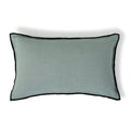 Jules - Cushion Cover - Cotton Canvas - Celadon/Black