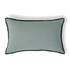 Jules - Cushion Cover - Cotton Canvas - Celadon/Black