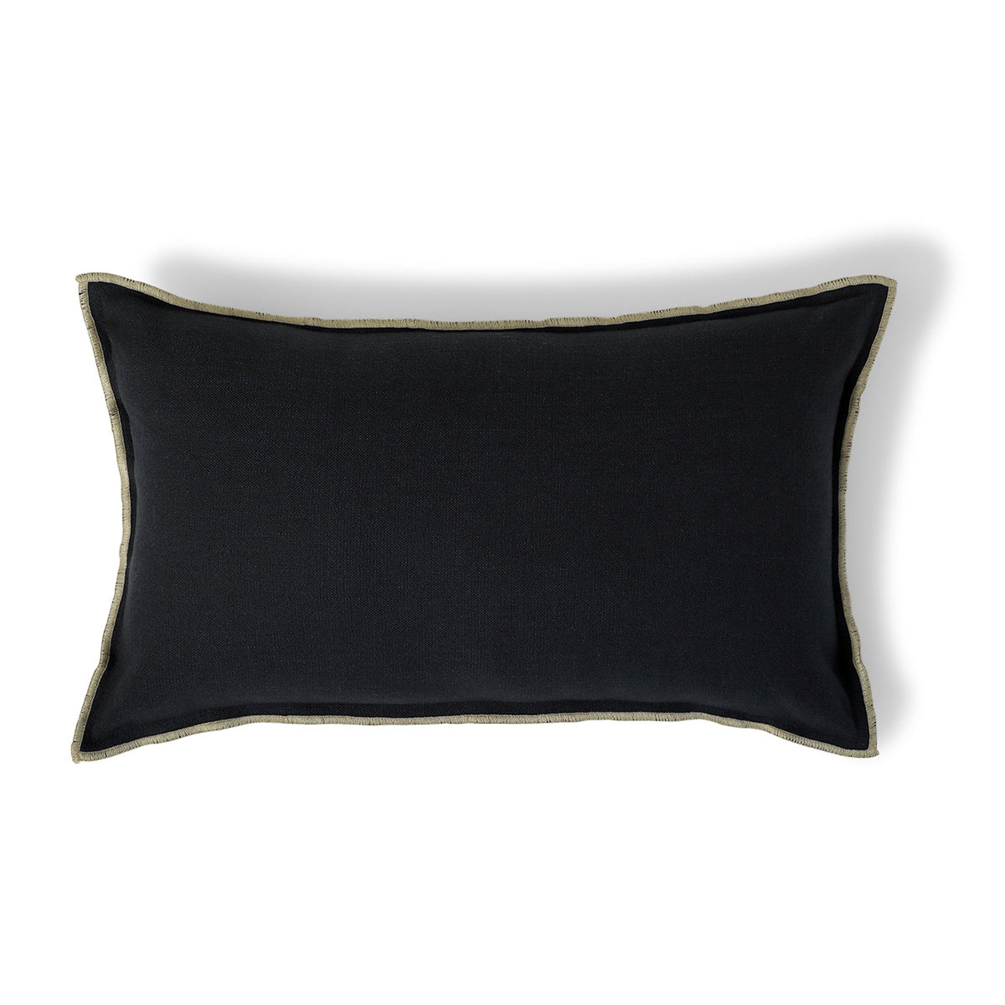 Jules - Housse De Coussin - Toile De Coton - Fusain/Sable