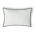 Jules - Coussin - Toile De Coton - Blanc/Noir