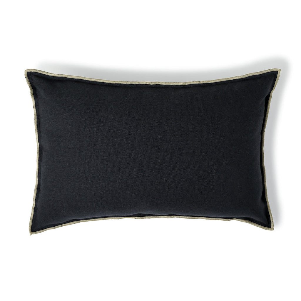 Jules - Cushion - Cotton Canvas - Charcoal/Sand