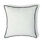 Jules - Coussin - Toile De Coton - Blanc/Noir