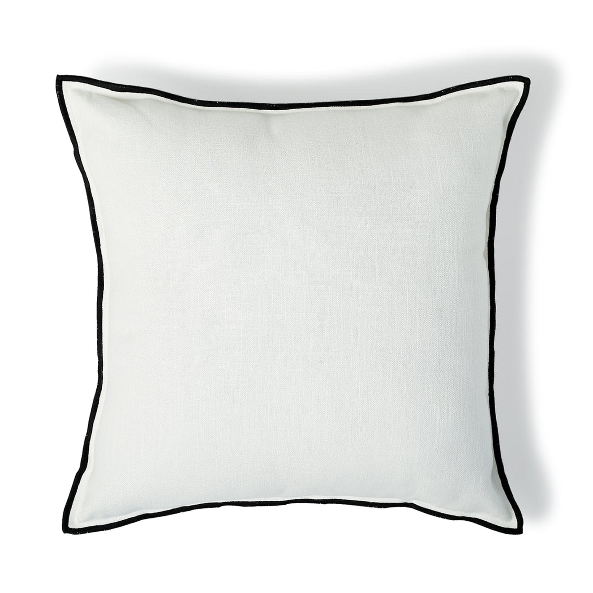 Jules - Coussin - Toile De Coton - Blanc/Noir