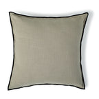 Jules - Cushion - Cotton Canvas - Natural/Black