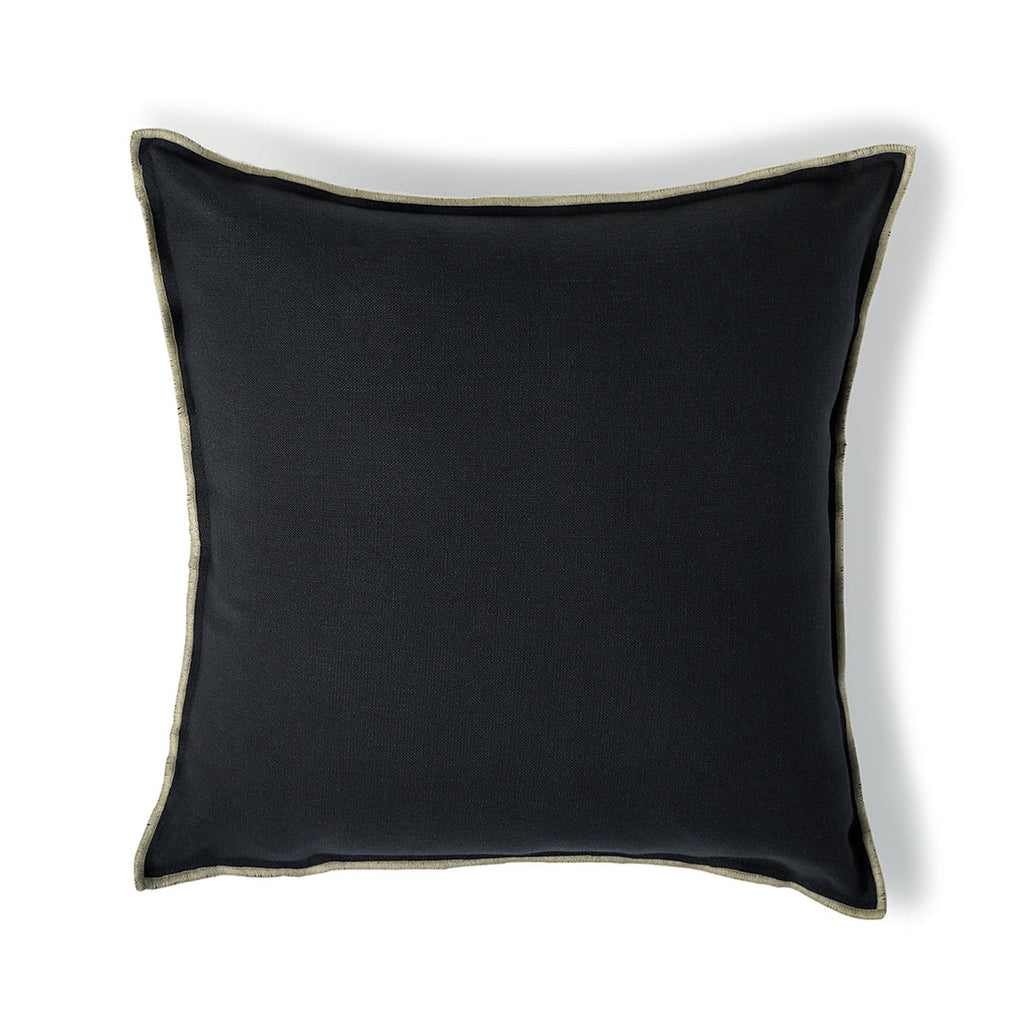 Jules - Cushion - Cotton Canvas - Charcoal/Sand