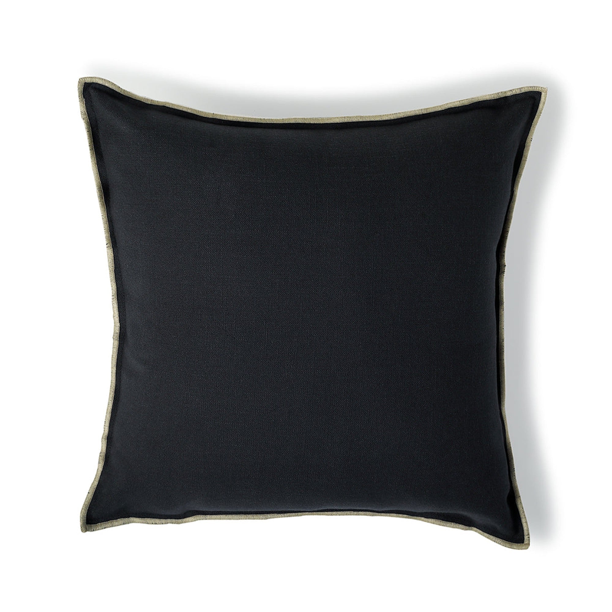 Jules - Cushion - Cotton Canvas - Charcoal/Sand