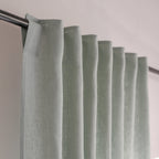Paul - Cortina Con Trabillas - Lino Lavado - Verde Celadón